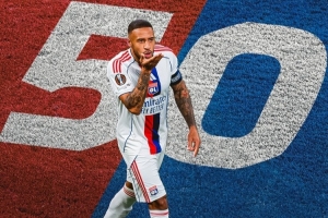 托利索达成里昂生涯50球里程碑，俱乐部官方社媒晒海报祝贺